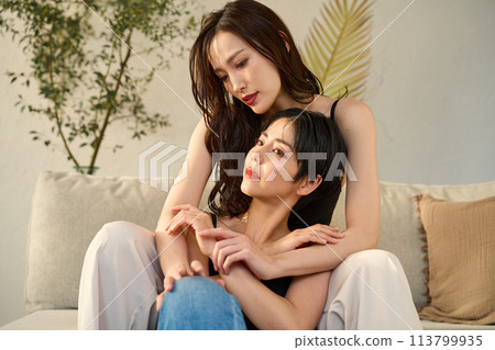 Homosexuality Two Women 113799935