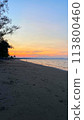 Twilight on the side of Lancok beach in North Aceh 113800460