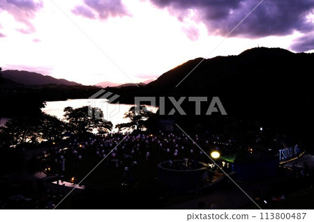 Lantern frying standby [Tsukui, Sagamihara City, August] 113800487