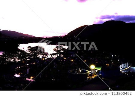 Flying lanterns [Tsukui, Sagamihara City, August] 113800492