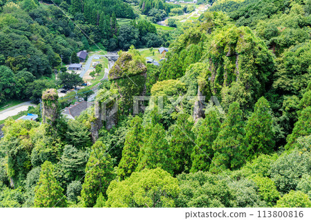 Chinpo Rock in Kurogi-cho, Yame City Chinpo Rock in Kurogi-cho, Yame City 113800816