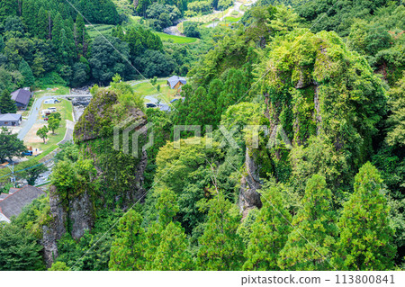 Chinpo Rock in Kurogi-cho, Yame City Chinpo Rock in Kurogi-cho, Yame City 113800841