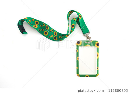 Sunflower lanyard, symbol of people with invisible or hidden disabilities Sunflower lanyard, symbol of people with invisible or hidden disabilities 113800893