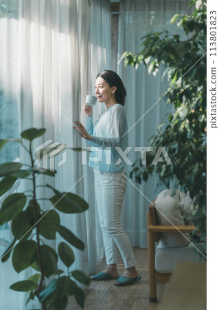 放鬆 輕鬆 咖啡 113801823