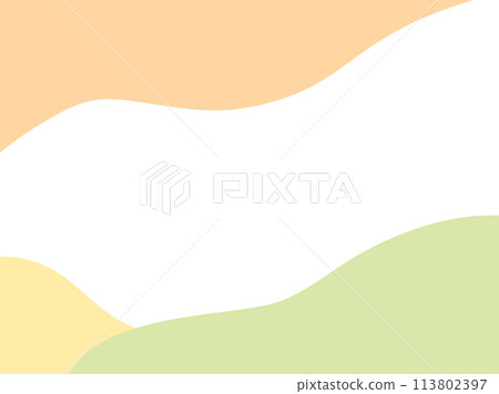 Abstract curved frame in vitamin colors that can be used for cards, backgrounds, etc. 113802397