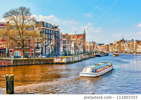 Fabulous, magnificent Amsterdam in early spring. 113803355