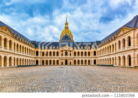 House of invalids. Fabulous, magnificent Paris in early spring. House of invalids. Fabulous, magnificent Paris in early spring. 113803366
