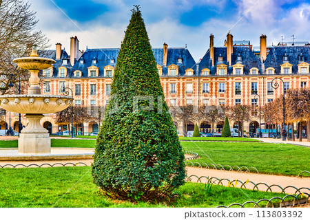 Fabulous Place des Vosges in the heart of Paris. 113803392
