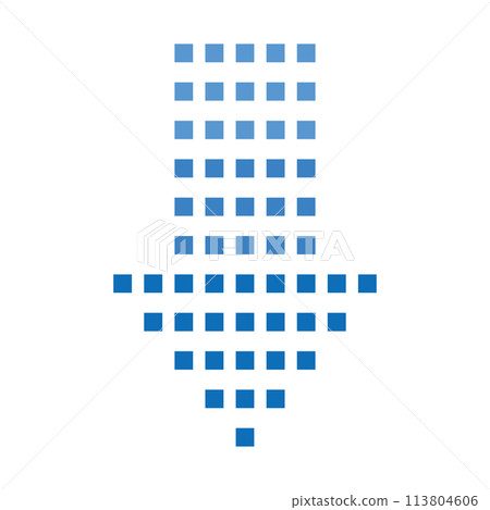 Dot Arrow Icon Blue Dot Arrow Icon Blue 113804606