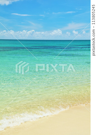 Okinawa Ikema Island blue sky and seascape 113805245