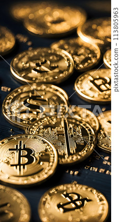 An abstract composition featuring financial technology elements with soft-focused bokeh and selective elements An abstract composition featuring financial technology elements with soft-focused bokeh and selective elements 113805963