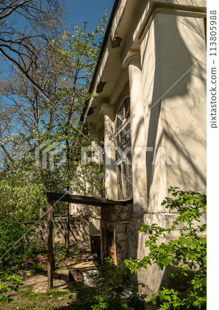 Old historical building in Odessa Botanical Garden in Ukraine Old historical building in Odessa Botanical Garden in Ukraine 113805988