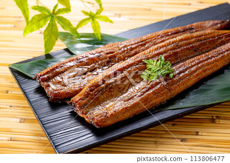 Domestic eel skewers Domestic eel skewers 113806477