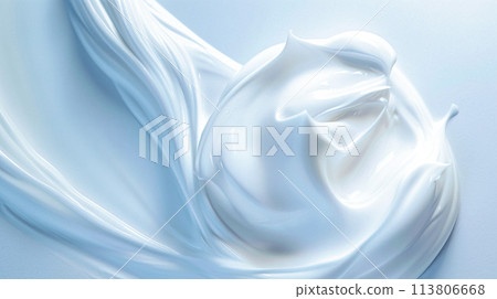 Skincare, cosmetics and beauty product texture abstract background, hygiene cream, gel or lotion, scrub mask sample and spa soap skin body care 113806668