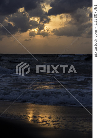 Sunset on the Uchinada Coast 113807361