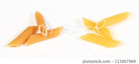 Pasta Penne Rigate (whole-weat and regular pasta) Pasta Penne Rigate (whole-weat and regular pasta) 113807989