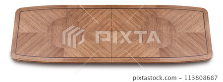 Oak veneer marquetry dining table top Oak veneer marquetry dining table top 113808687