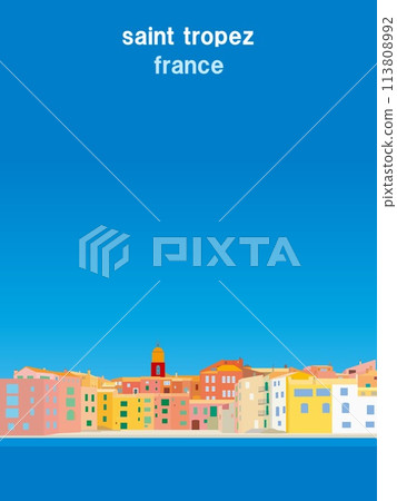 Saint Tropez Beach, France 113808992