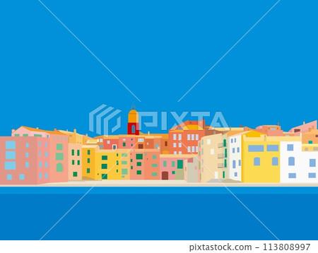 Saint Tropez Beach, France 113808997