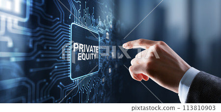 Private equity investment business concept. Technology Internet concept 113810903
