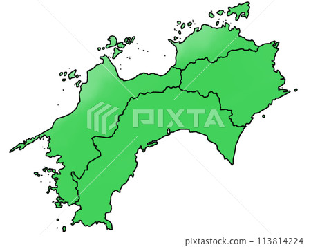 稍微鬆散的四國地圖，進入縣界 113814224