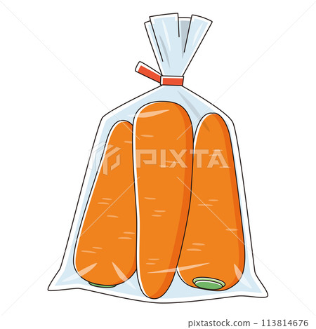 Carrots in a bag 113814676