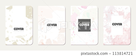 School diary cover design. Terrazzo abstract School diary cover design. Terrazzo abstract 113814721