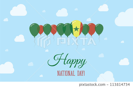 Senegal Independence Day Sparkling Patriotic Senegal Independence Day Sparkling Patriotic 113814734