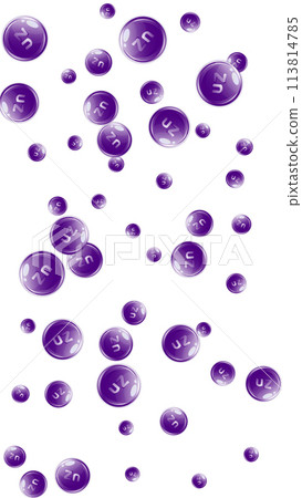 Zinc round capsules scattered randomly. 113814785