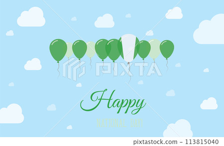 Nigeria Independence Day Sparkling Patriotic 113815040