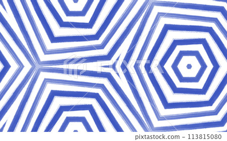 Chevron stripes design. Indigo symmetrical 113815080