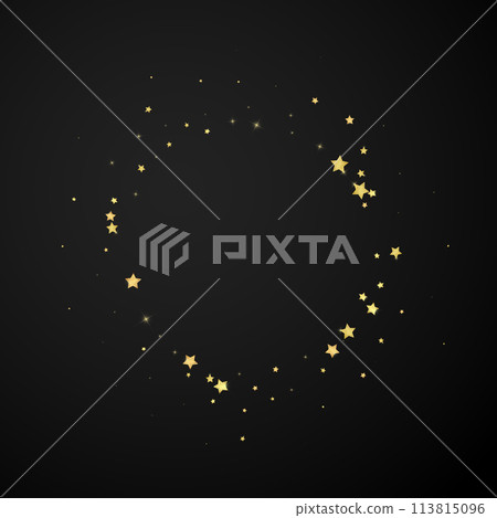 Magic stars vector overlay.  Gold stars scattered 113815096
