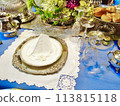 stylish table setting 113815118