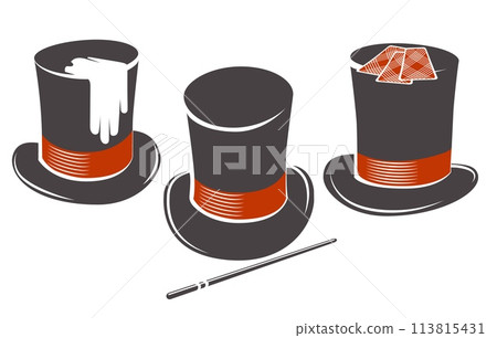 Magic hat graphics collection 113815431