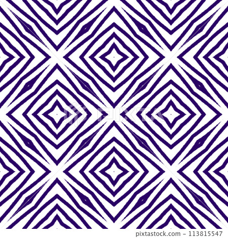 Geometric seamless pattern. Purple symmetrical Geometric seamless pattern. Purple symmetrical 113815547
