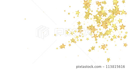 Magic stars vector overlay.  Gold stars scattered 113815616