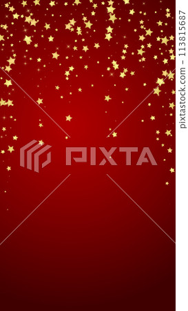 Magic stars vector overlay.  Gold stars scattered 113815687