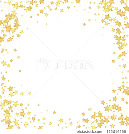 Magic stars vector overlay. Gold stars scattered Magic stars vector overlay. Gold stars scattered 113816266