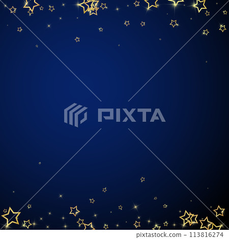 Christmas spirit. Scattered falling stars. 113816274