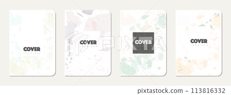 School diary cover design. Terrazzo abstract School diary cover design. Terrazzo abstract 113816332