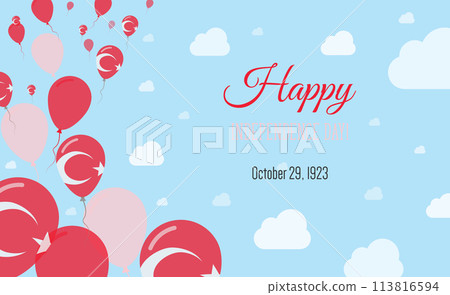 Turkey Independence Day Sparkling Patriotic Turkey Independence Day Sparkling Patriotic 113816594