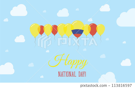Colombia Independence Day Sparkling Patriotic Colombia Independence Day Sparkling Patriotic 113816597