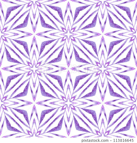 Chevron watercolor pattern. Purple incredible Chevron watercolor pattern. Purple incredible 113816645