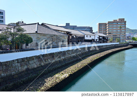 Nagasaki City Scenery: Remains of the Dejima Dutch Trading Post 113817897