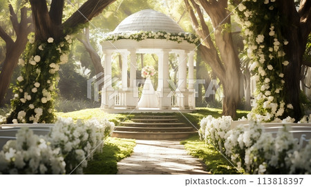 The beauty of a garden wedding 113818397