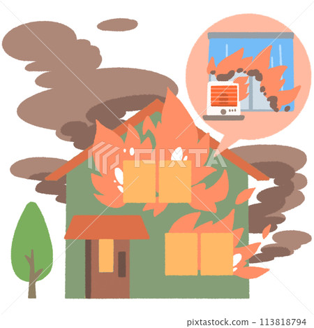 house on fire 113818794