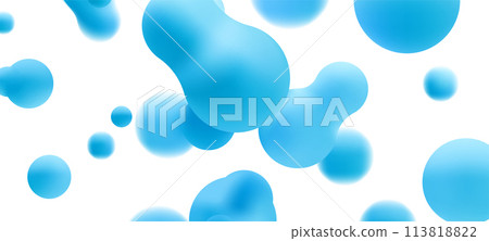 3d liquid vector set. 113818822