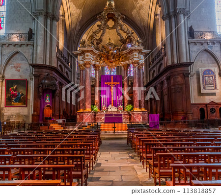 Saint  maurice cathedral, Angers, Loire valley, France 113818857