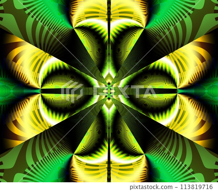 Computer generated abstract colorful fractal artwork 113819716