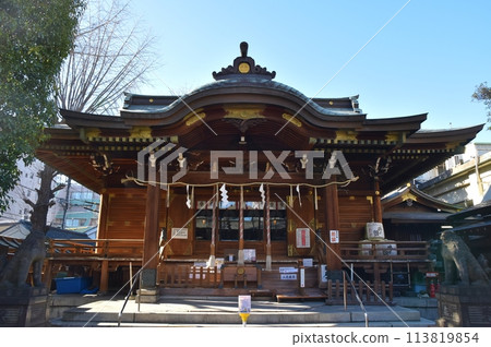 東京春天早晨的下穀神社 113819854